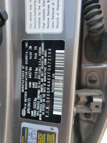 Photo 10 from auction – 2015 KIA OPTIMA LX/ with VIN 5XXGR4A6XFG473104