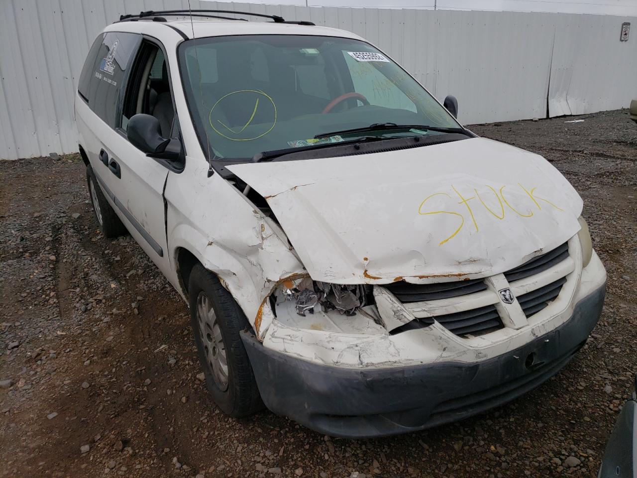 DODGE CARAVAN SE 2007 with VIN 1D8GP25E27B146636 - Photo from auction
