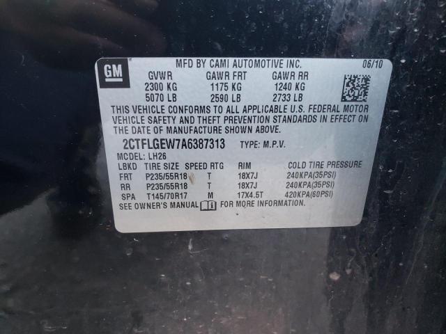 Photo 10 from auction – 2010 GMC TERRAIN SL with VIN 2CTFLGEW7A6387313