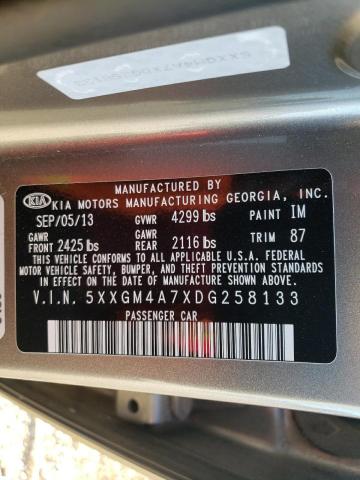 Photo 10 from auction – 2013 KIA OPTIMA LX with VIN 5XXGM4A7XDG258133