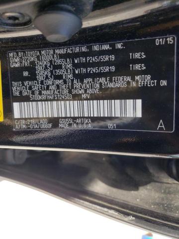 Photo 10 from auction – 2015 TOYOTA HIGHLANDER with VIN 5TDDKRFH4FS124503