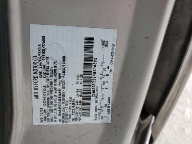Photo 10 from auction – 2004 FORD FREESTAR S with VIN 2FMZA52294BA16892