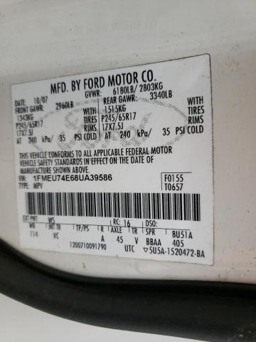 Photo 10 from auction – 2008 FORD EXPLORER E with VIN 1FMEU74E68UA39586