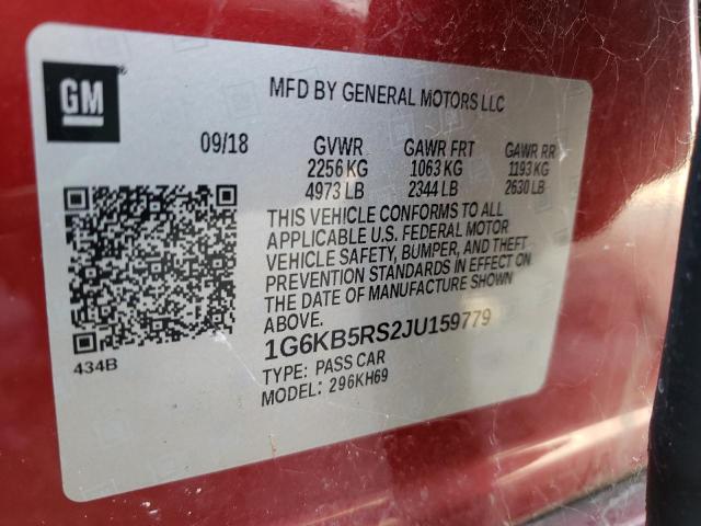 Photo 10 from auction – 2018 CADILLAC CT6 with VIN 1G6KB5RS2JU159779