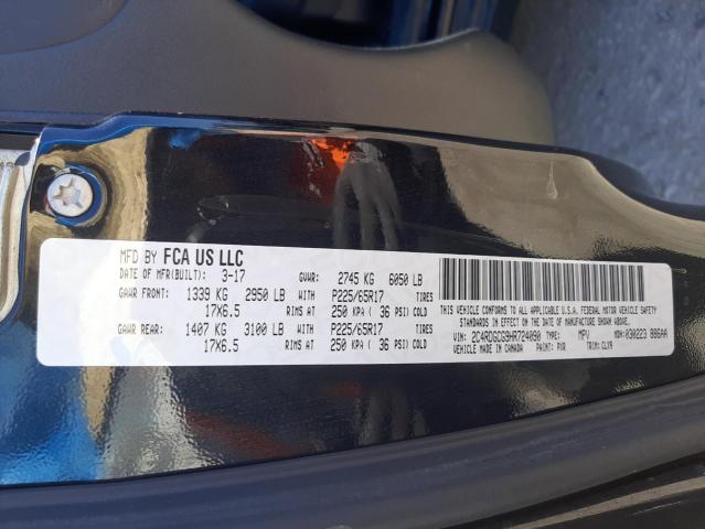 Photo 10 from auction – 2017 DODGE GRAND CARA with VIN 2C4RDGCG9HR724090
