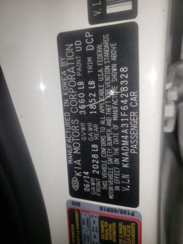 Photo 10 from auction – 2015 KIA RIO LX with VIN KNADM4A31F6428328