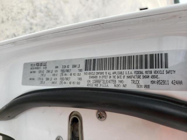 Photo 10 from auction – 2020 RAM 1500 CLASS with VIN 1C6RR6FT2LS147759