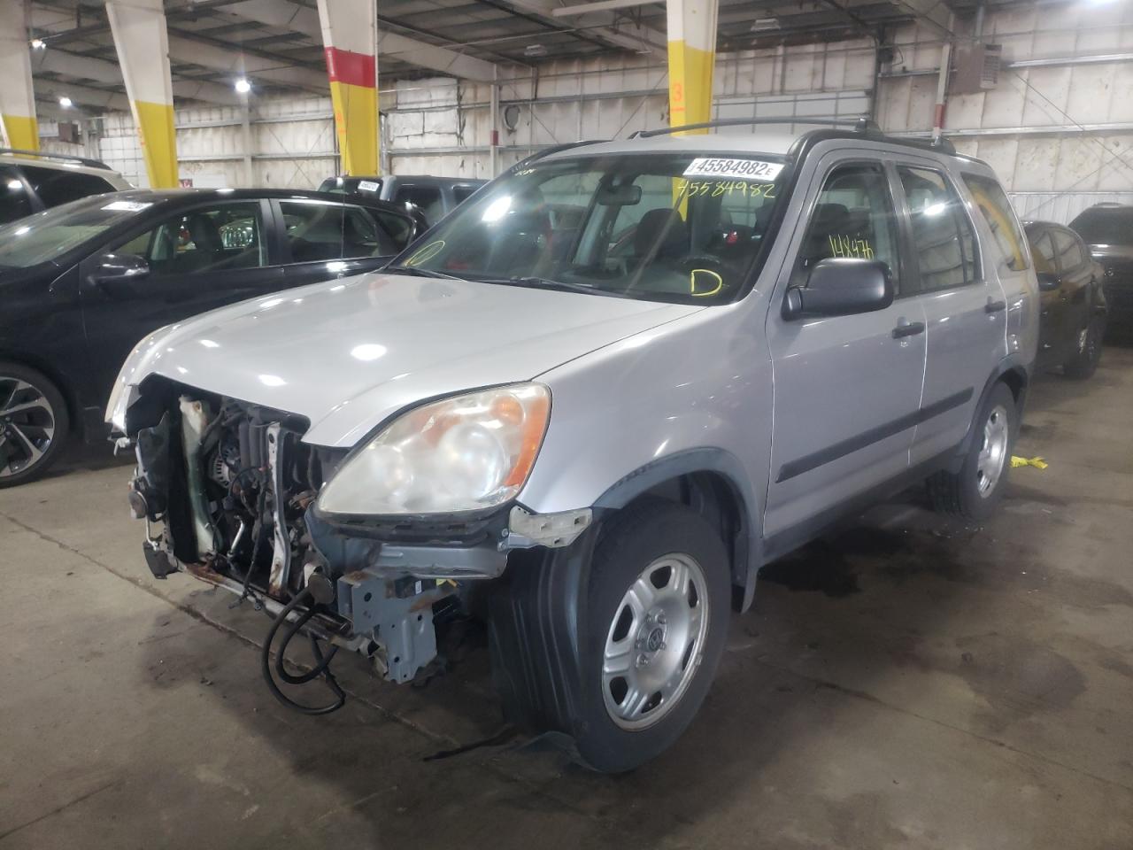 Photo 2 from auction – 2005 HONDA CR-V LX with VIN JHLRD68555C007775
