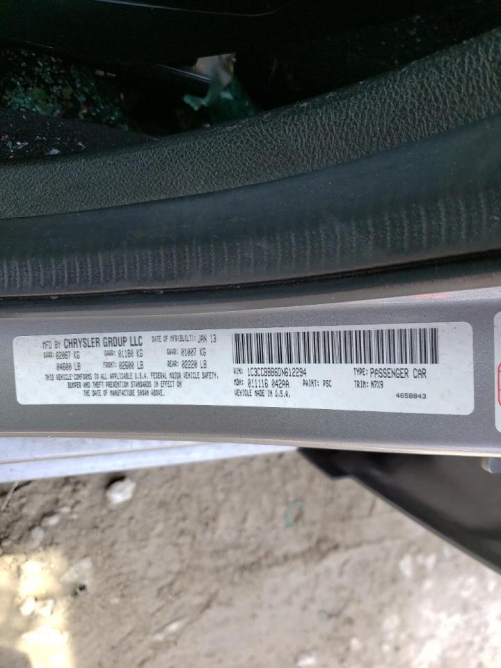 Photo 10 from auction – 2013 CHRYSLER 200 TOURIN with VIN 1C3CCBBB6DN612294