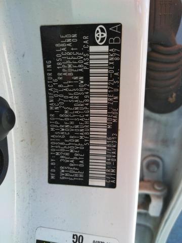 Photo 10 from auction – 2016 TOYOTA COROLLA L with VIN 5YFBURHE4GP489472