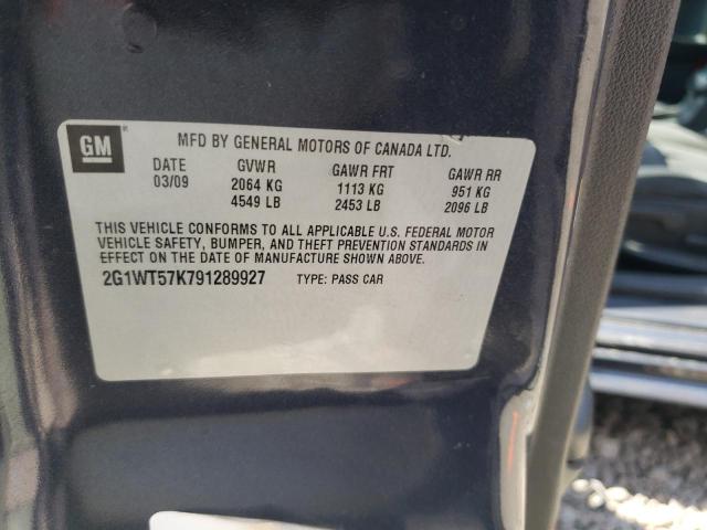 Photo 10 from auction – 2009 CHEVROLET IMPALA 1LT with VIN 2G1WT57K791289927