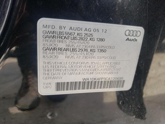 Photo 10 from auction – 2012 AUDI Q5 PREMIUM with VIN WA1DKAFP3CA120695