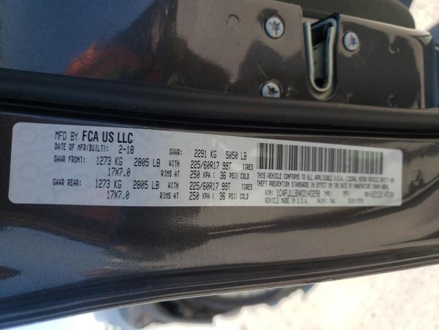 Photo 10 from auction – 2019 JEEP CHEROKEE L with VIN 1C4PJLLBXKD143298