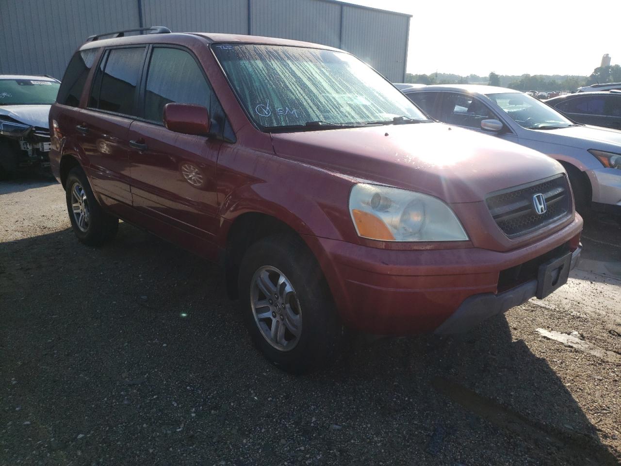 HONDA PILOT EXL 2004 with VIN 2HKYF18524H572395 - Photo from auction