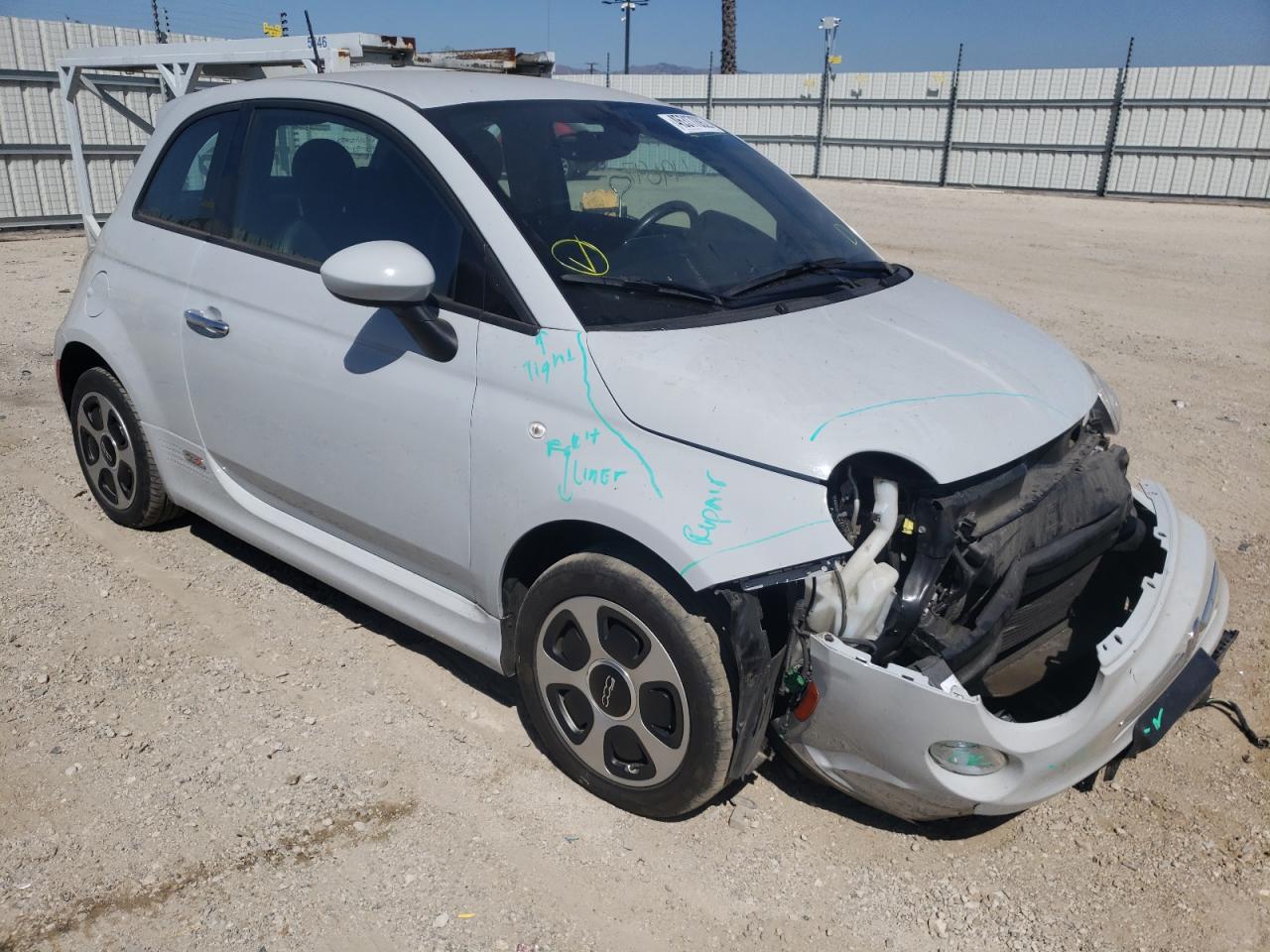 FIAT 500 ELECTR 2017 with VIN 3C3CFFGE1HT699223 - Photo from auction