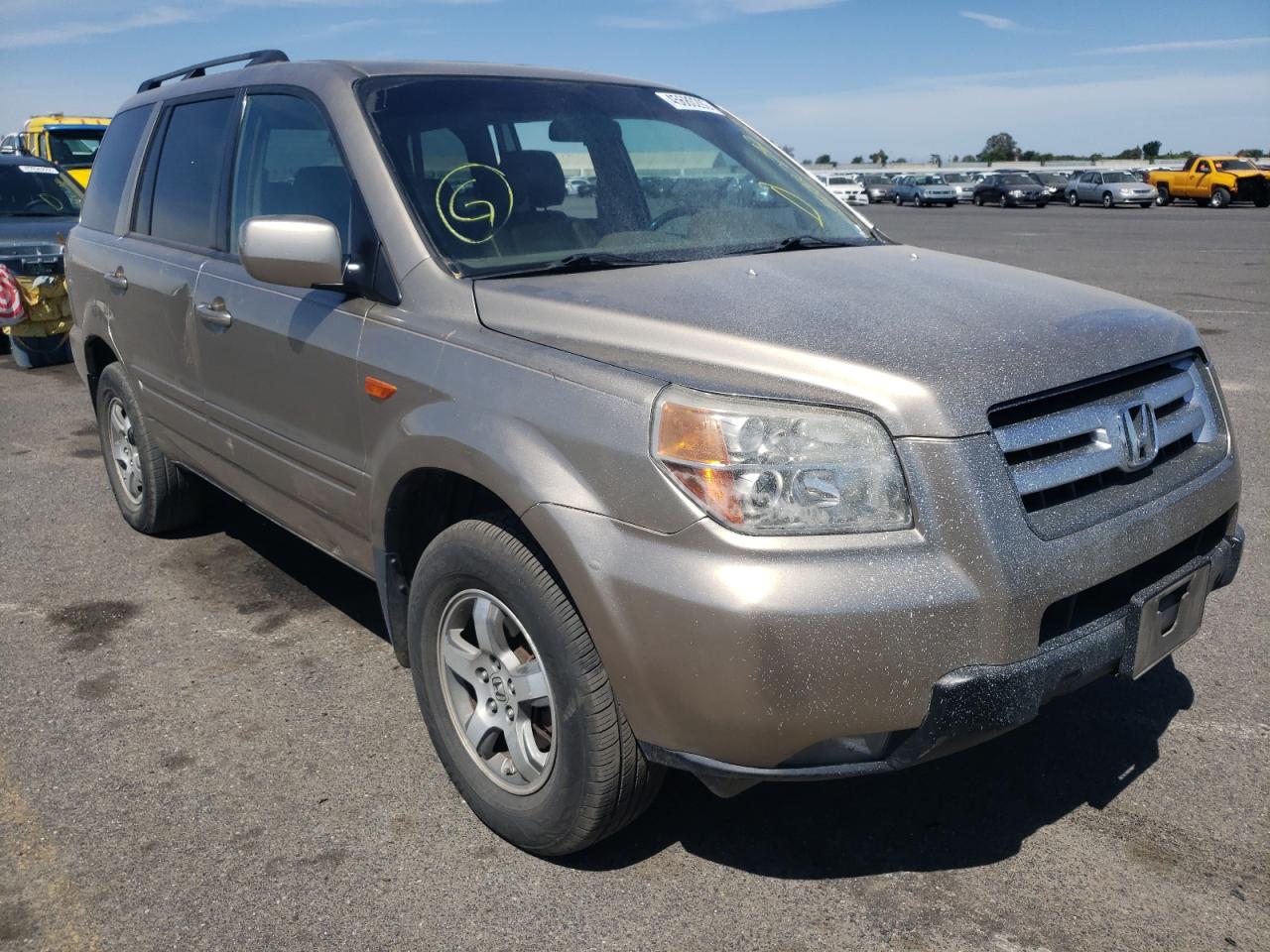 HONDA PILOT EX 2006 with VIN 5FNYF28746B008286 - Photo from auction
