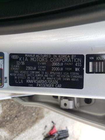 Photo 10 from auction – 2017 KIA FORTE LX with VIN KNAFK5A81H5705326