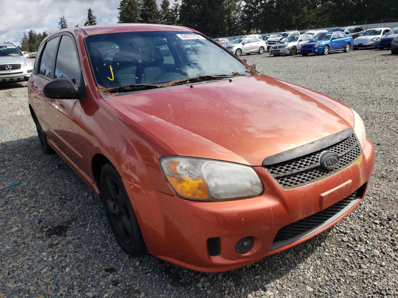 KIA SPECTRA5 S 2007 with VIN KNAFE161075002052 - Photo from auction