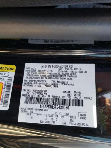 Photo 10 from auction – 2015 FORD MUSTANG with VIN 1FA6P8TH5F5430050