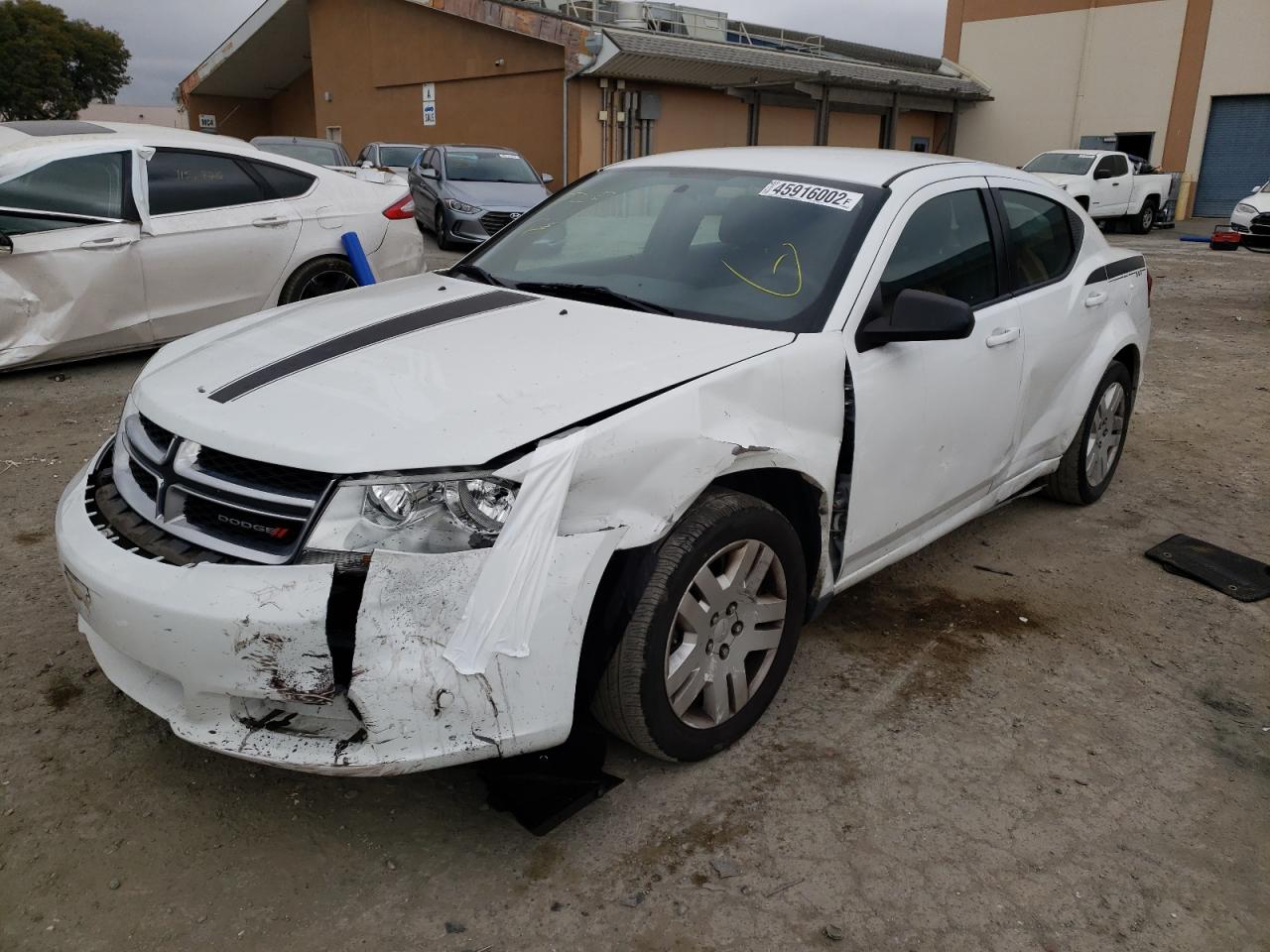 Photo 2 from auction – 2012 DODGE AVENGER SE with VIN 1C3CDZAB7CN115244