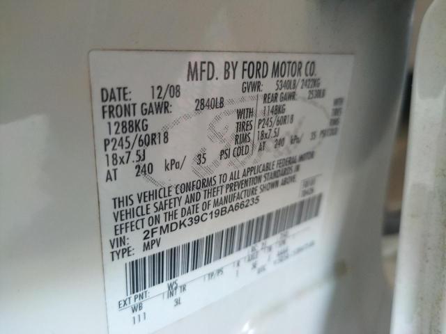 Photo 10 from auction – 2009 FORD EDGE LIMIT with VIN 2FMDK39C19BA66235