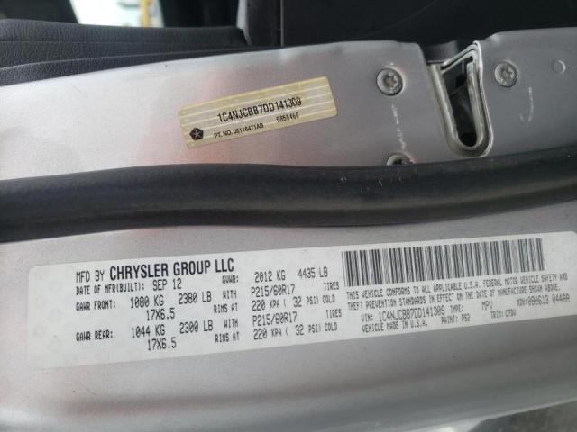 Photo 10 from auction – 2013 JEEP COMPASS SP with VIN 1C4NJCBB7DD141309
