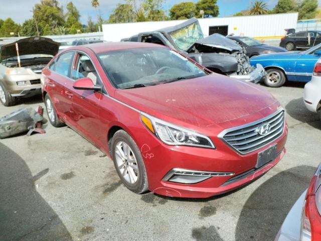 HYUNDAI SONATA SE 2015 with VIN 5NPE24AF3FH011693 - Photo from auction