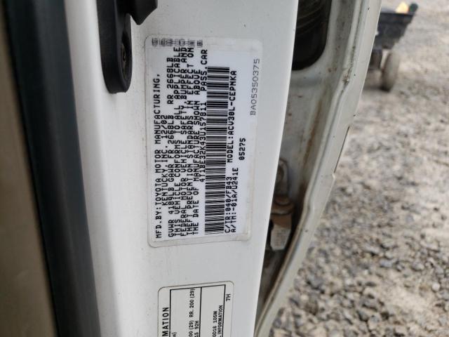 Photo 10 from auction – 2003 TOYOTA CAMRY LE with VIN 4T1BE32K43U157811