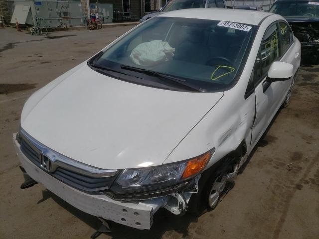 Photo 2 from auction – 2012 HONDA CIVIC LX with VIN 2HGFB2F57CH590797
