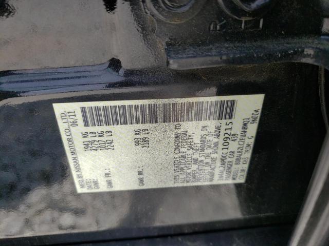 Photo 10 from auction – 2012 NISSAN ALTIMA with VIN 1N4AL2AP0CC109215