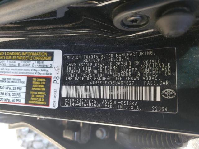 Photo 10 from auction – 2014 TOYOTA CAMRY L with VIN 4T1BF1FKXEU461627