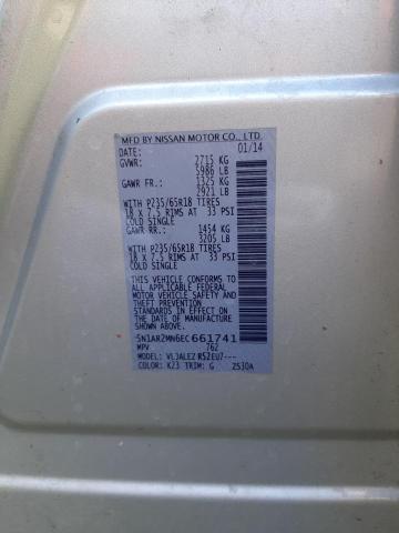 Photo 10 from auction – 2014 NISSAN PATHFINDER with VIN 5N1AR2MN6EC661741