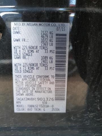 Photo 10 from auction – 2015 NISSAN ROGUE S with VIN 5N1AT2MV8FC901326