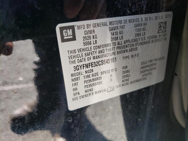 Photo 10 from auction – 2012 CADILLAC SRX PREMIU with VIN 3GYFNFE32CS645161