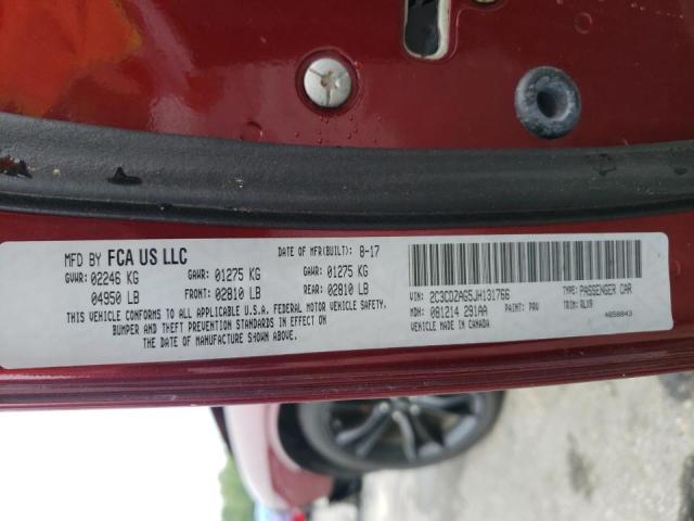 Photo 10 from auction – 2018 DODGE CHALLENGER with VIN 2C3CDZAG5JH131766