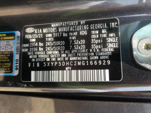 Photo 10 from auction – 2021 KIA TELLURIDE with VIN 5XYP5DHC2MG166929