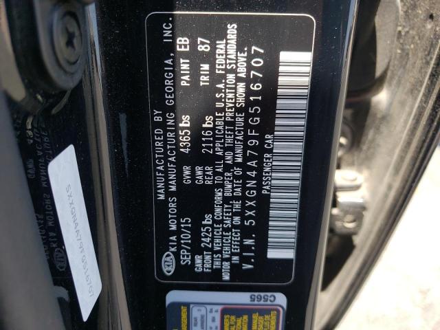 Photo 10 from auction – 2015 KIA OPTIMA EX with VIN 5XXGN4A79FG516707