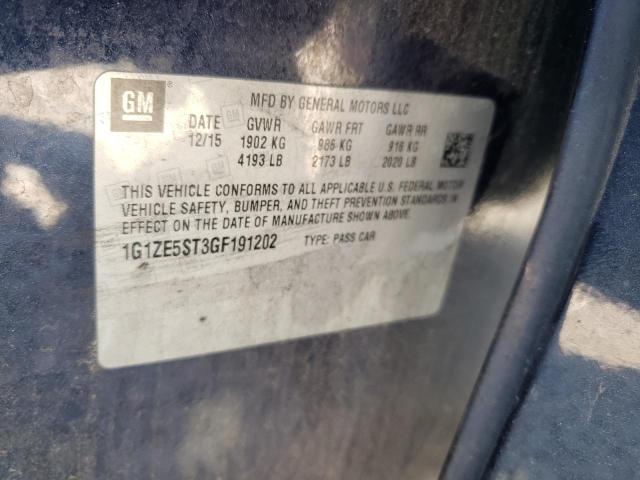 Photo 10 from auction – 2016 CHEVROLET MALIBU LT with VIN 1G1ZE5ST3GF191202