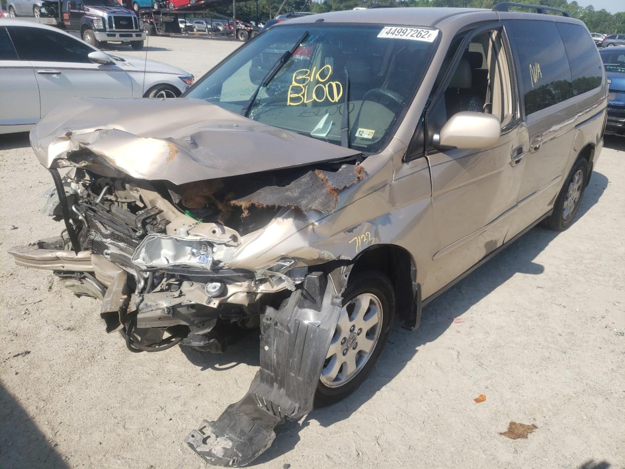 Photo 2 from auction – 2002 HONDA ODYSSEY EX with VIN 2HKRL18012H529682