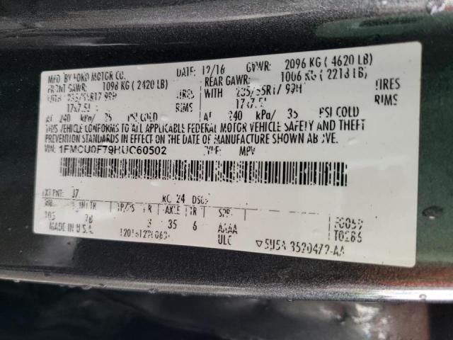 Photo 10 from auction – 2017 FORD ESCAPE S with VIN 1FMCU0F79HUC60502