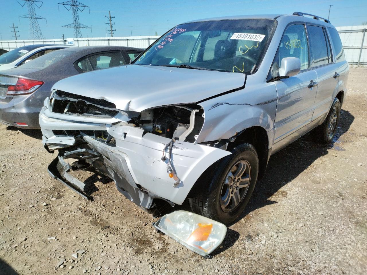 Photo 2 from auction – 2003 HONDA PILOT EX with VIN 2HKYF18443H560691