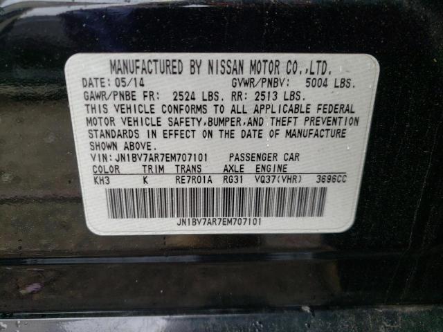 Photo 10 from auction – 2014 INFINITI Q50 BASE with VIN JN1BV7AR7EM707101