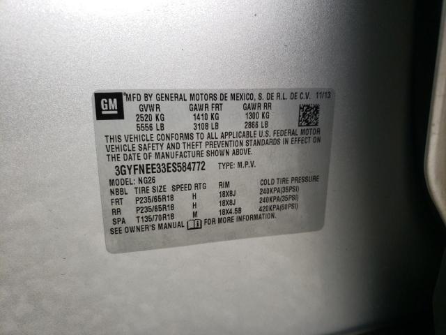 Photo 10 from auction – 2014 CADILLAC SRX LUXURY with VIN 3GYFNEE33ES584772