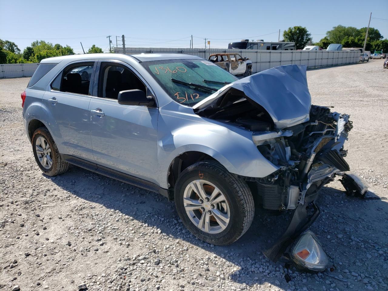 CHEVROLET EQUINOX LS 2014 with VIN 2GNALAEK3E6343483 - Photo from auction