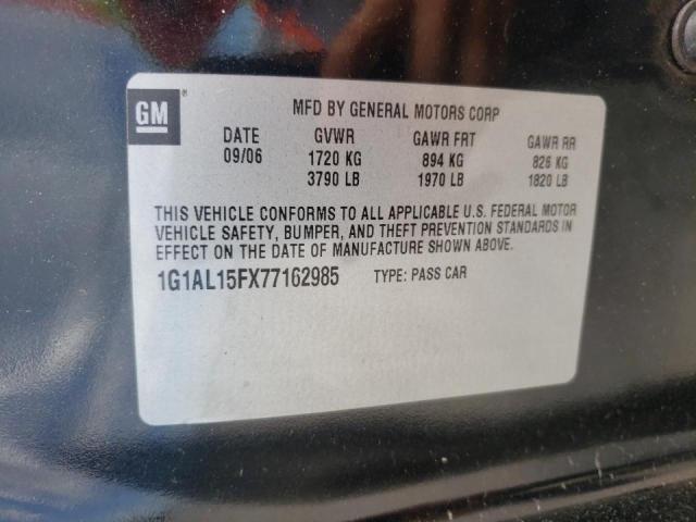 Photo 10 from auction – 2007 CHEVROLET COBALT LT with VIN 1G1AL15FX77162985