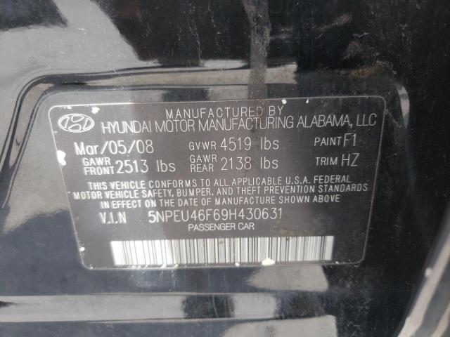 Photo 10 from auction – 2009 HYUNDAI SONATA SE with VIN 5NPEU46F69H430631