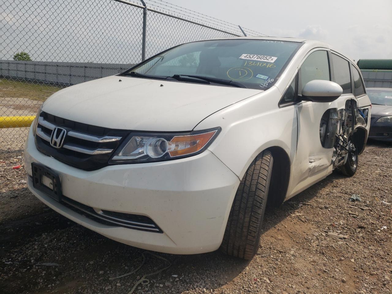 Photo 2 from auction – 2014 HONDA ODYSSEY EX with VIN 5FNRL5H65EB134046