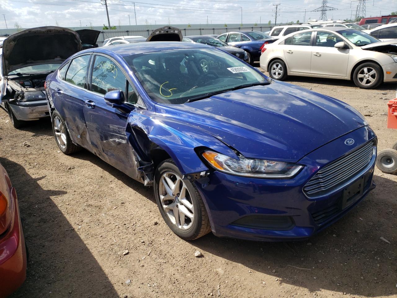 FORD FUSION SE 2013 with VIN 3FA6P0H75DR341073 - Photo from auction