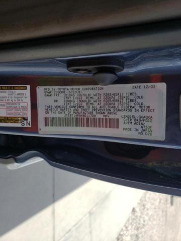 Photo 10 from auction – 2004 TOYOTA 4RUNNER SR with VIN JTEBT14R948011709