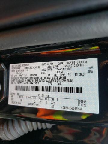 Photo 10 from auction – 2019 FORD F150 SUPER with VIN 1FTEW1E42KFD27991